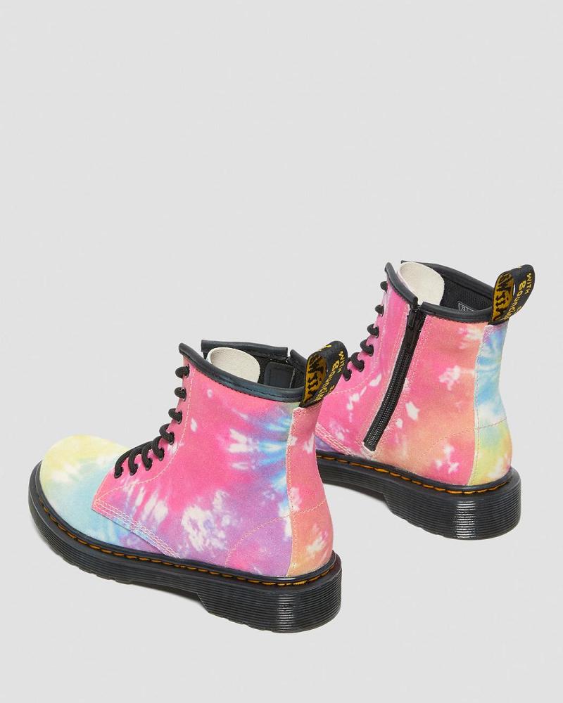 Dr Martens Junior 1460 Tie Dye Snørestøvler Børn Flerfarvede | DK 689MQZ